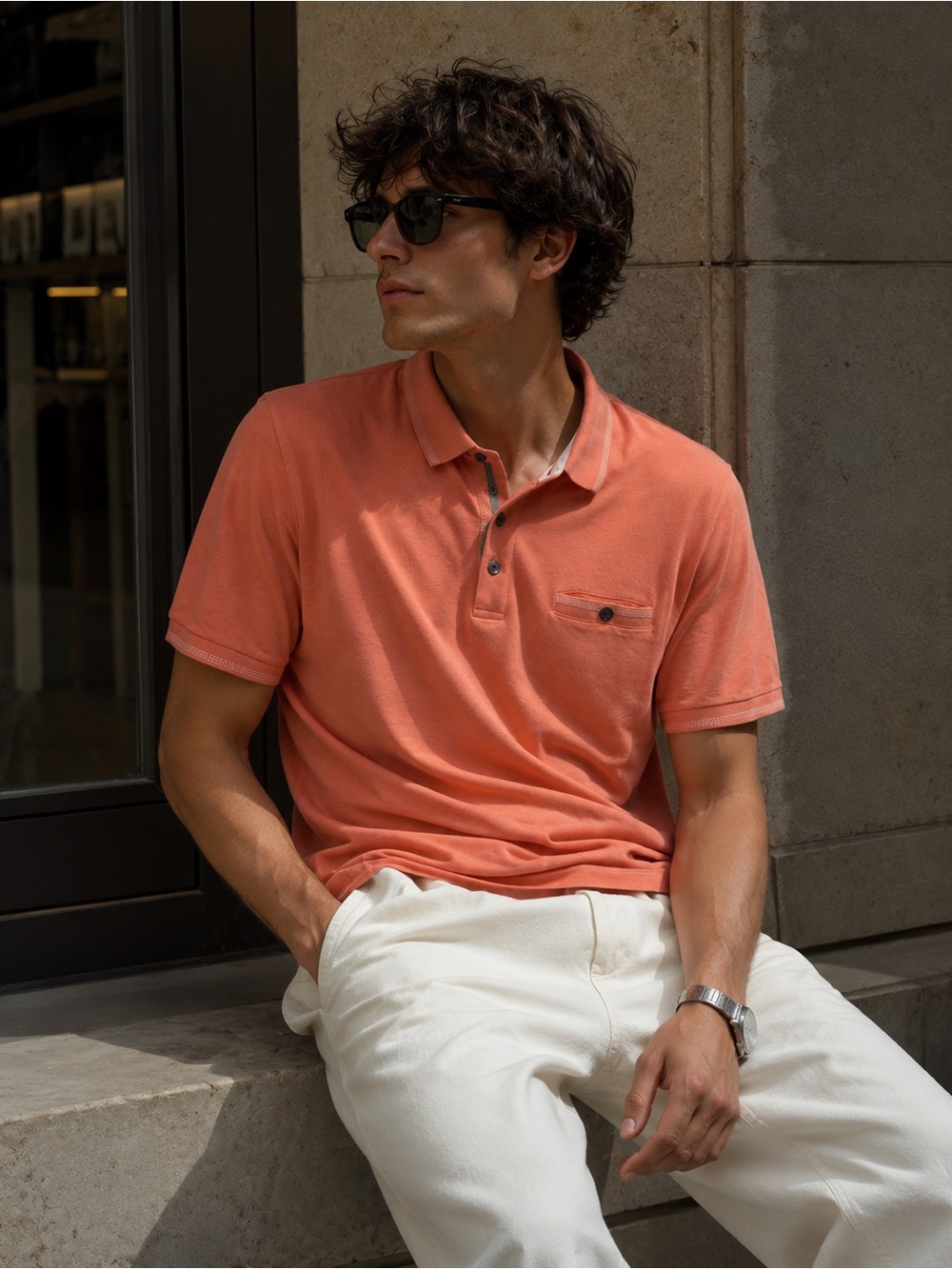 Ted Baker London Coral Short Sleeve Polo